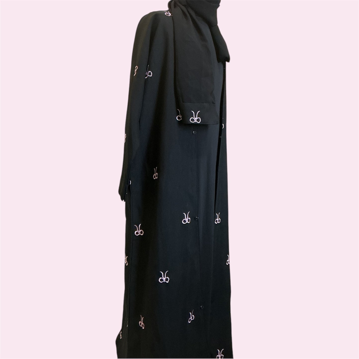 Saniya Bow tie open Abaya